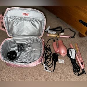 Chi travel hair tools with case